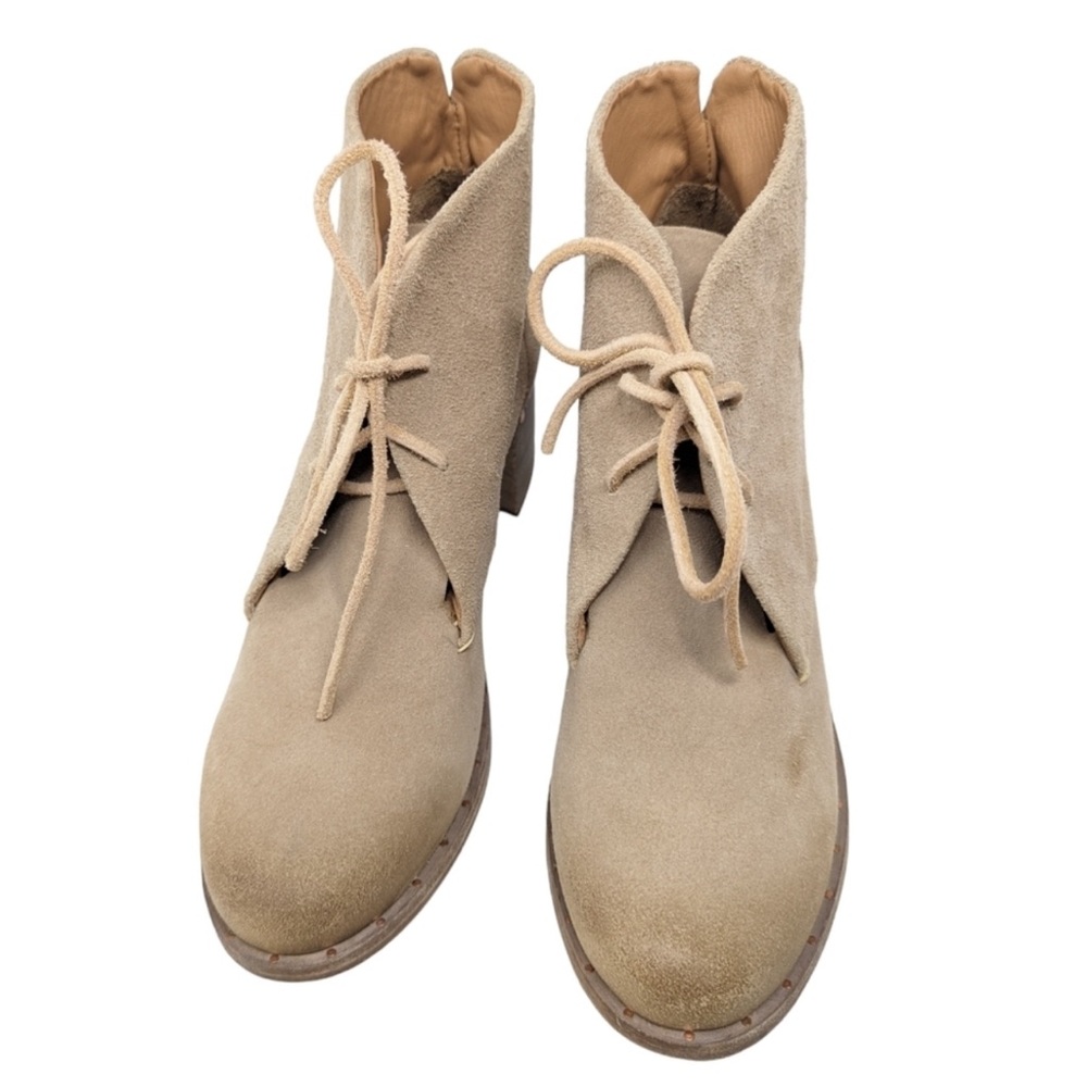 Beek women suede ankle  lace up boots shoes size 11 NWOB
